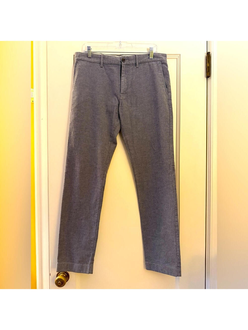 J. Crew Flex Heathered gray / Slate Blue Khaki / Chino Type Pants Slim 32 x 32